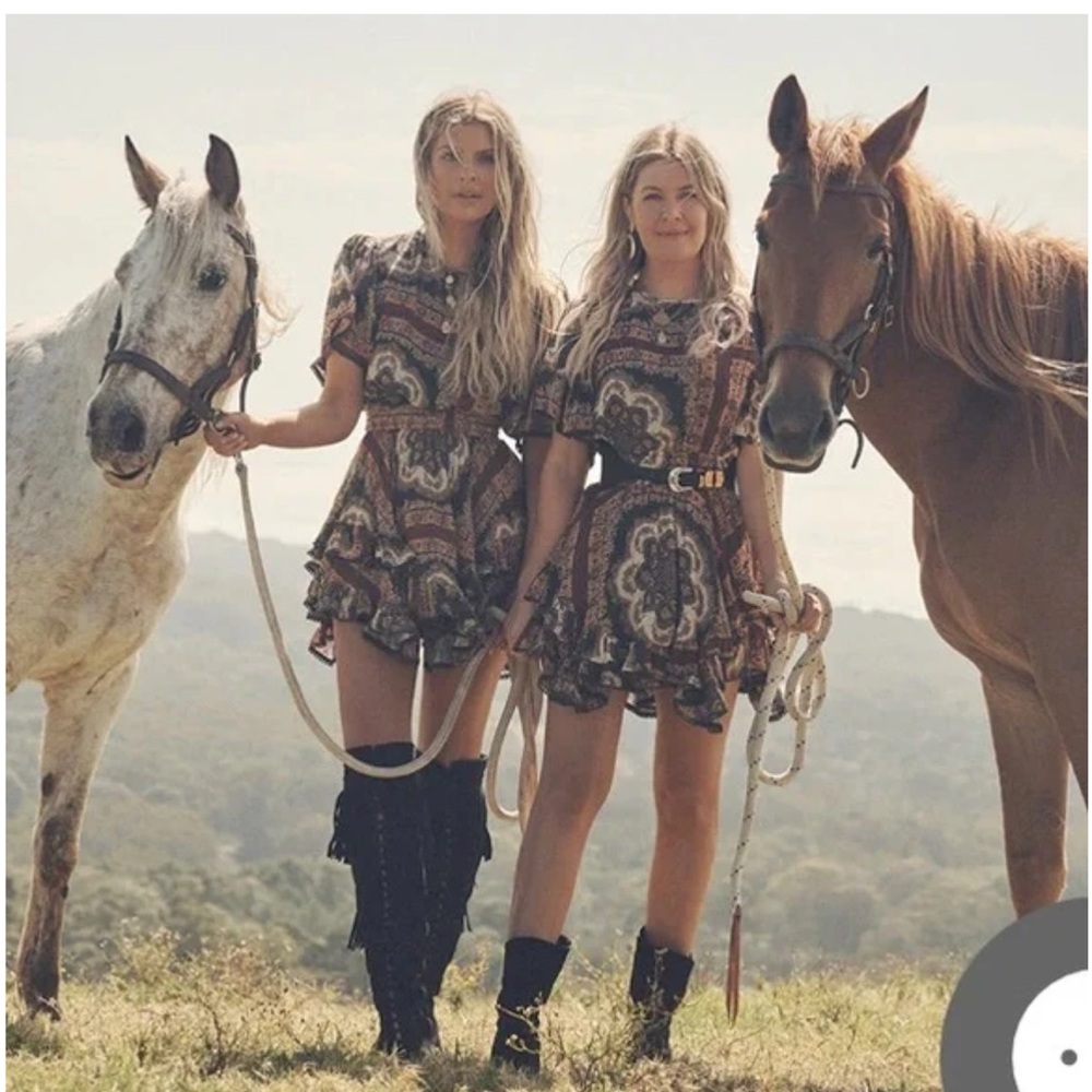 RARE NWT Spell x Elle Ferguson x Baby Anything Rumour mini ruffle dress
